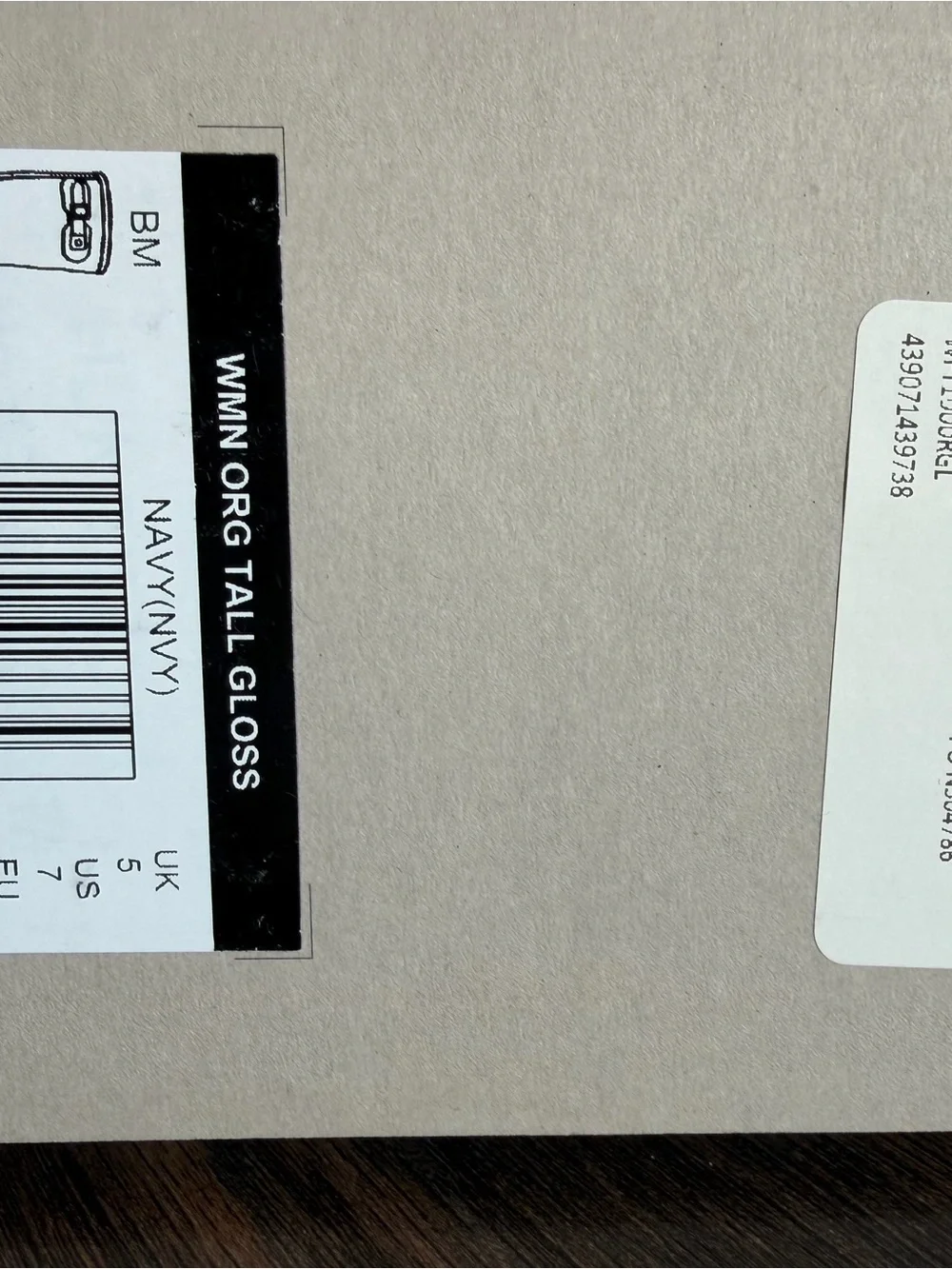 Hunter Women's Original Tall Gloss Rain Boots Navy Blue Size 7 w/ Box